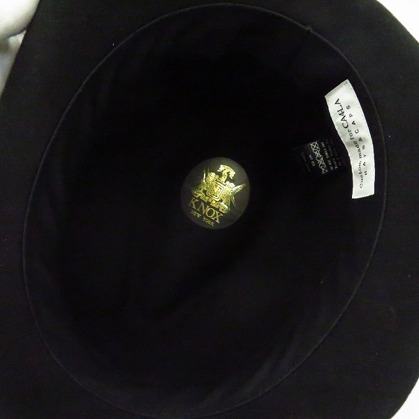 実際に弊社で買取させて頂いたCUSTOM MADE FOR CA4LA/カスタムメイド フォー カシラ 中折れ ウール ハット 帽子 NOX00237の画像 2枚目