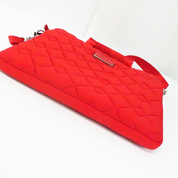 実際に弊社で買取させて頂いた【未使用】MARC BY MARC JACOBS/マークバイマークジェイコブス 2WAY PCケース/ブリーフケース ROSEY RED M0005244の画像 2枚目
