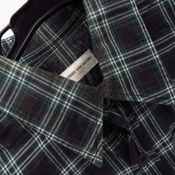 実際に弊社で買取させて頂いたDRIES VAN NOTEN/ドリスヴァンノッテン チェックシャツ/44の画像 5枚目