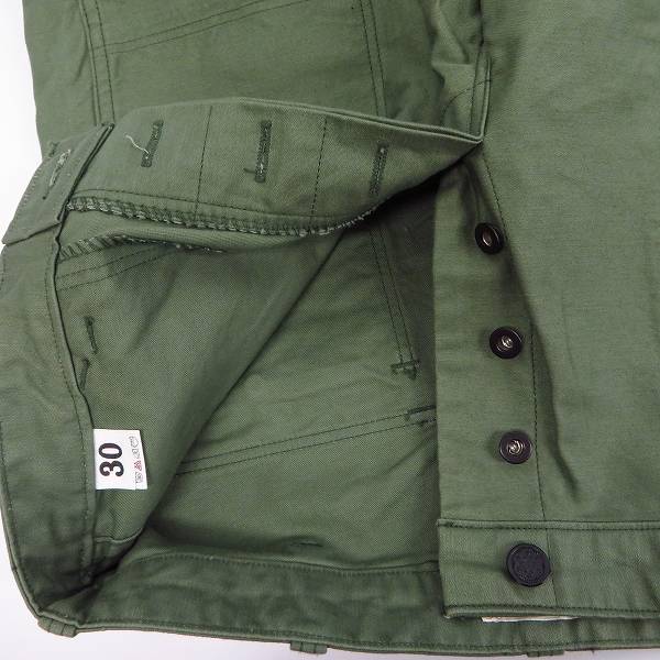 実際に弊社で買取させて頂いた【未使用】DUBBLE WORKS/ダブルワークス ARMY サテン ミリタリーパンツ/30の画像 2枚目