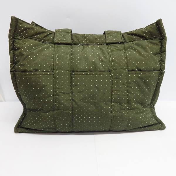 実際に弊社で買取させて頂いたHEAD PORTER/ヘッドポーター OLIVEDRAB トートバッグ ドットの画像 1枚目