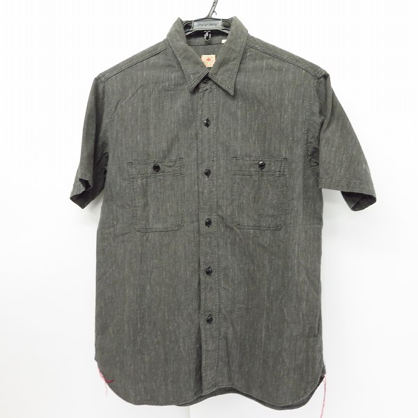 実際に弊社で買取させて頂いたSUGAR CANE/シュガーケーン COTTON COVERT S/S WORK SHIRT/SC36675/M