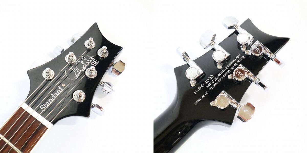 実際に弊社で買取させて頂いた★Paul Reed Smith/ポールリードスミス SE Standard 24 ブラック エレキギターの画像 2枚目