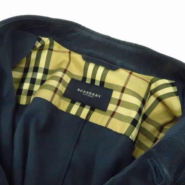 実際に弊社で買取させて頂いたBurberry LONDON/バーバリー ロンドン コットン シャツジャケット BBP30-109-28 size：Lの画像 6枚目