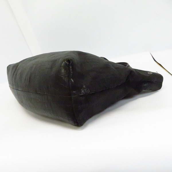 実際に弊社で買取させて頂いたGIORGIO ARMANI/ジョルジオアルマーニ ロゴ入り クロコ型押し トートバッグの画像 2枚目