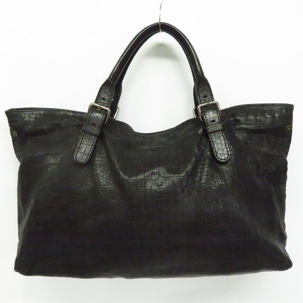 実際に弊社で買取させて頂いたGIORGIO ARMANI/ジョルジオアルマーニ ロゴ入り クロコ型押し トートバッグ