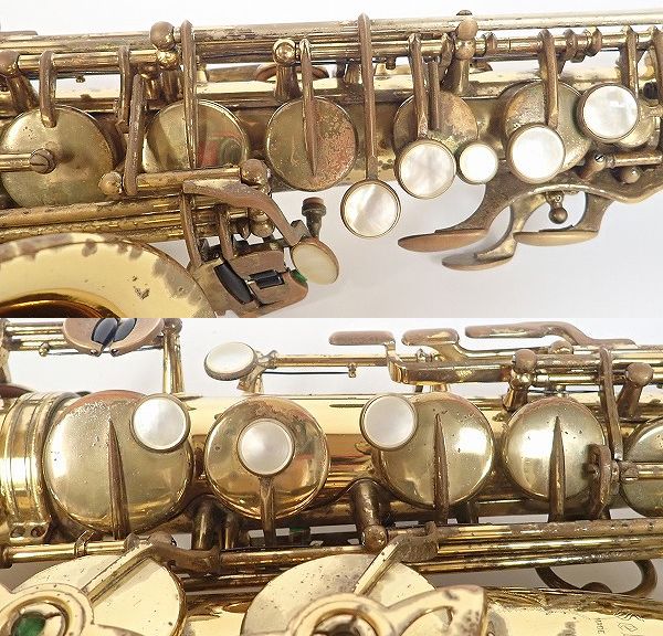 実際に弊社で買取させて頂いた★SELMER/セルマー アルトサックス MARK Ⅵ 彫刻有り アメセル 16万台 ソフトケース付 の画像 5枚目