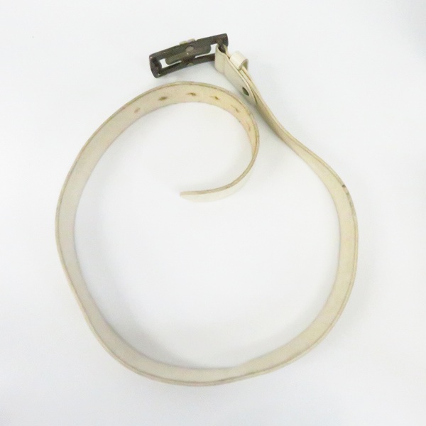 実際に弊社で買取させて頂いたBVLGARI/ブルガリ レザー ホワイトベルト バックル の画像 7枚目