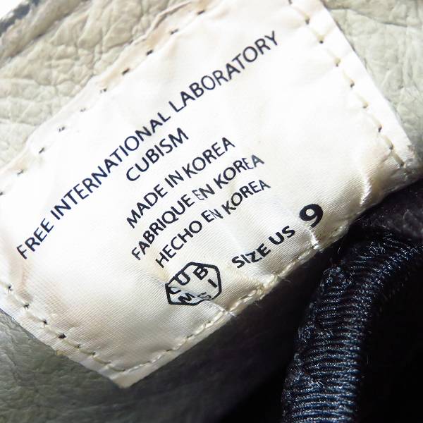 実際に弊社で買取させて頂いたvisvim/ビズビム HOCKNEY/ホックニー デッキシューズ ブラック/黒 Size：9の画像 5枚目