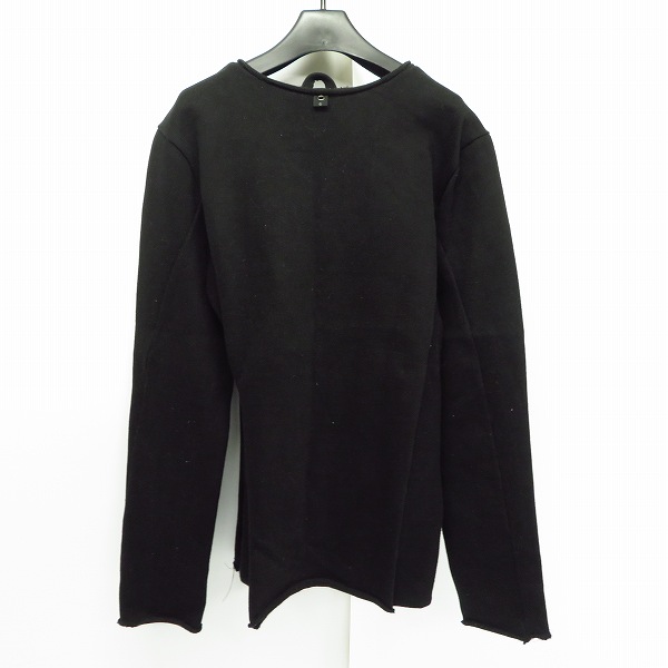 実際に弊社で買取させて頂いたwjk/ダブルジェイケイ hyper jersey V-neck Vネックカットソー ブラック 7763 hj07u XLの画像 1枚目