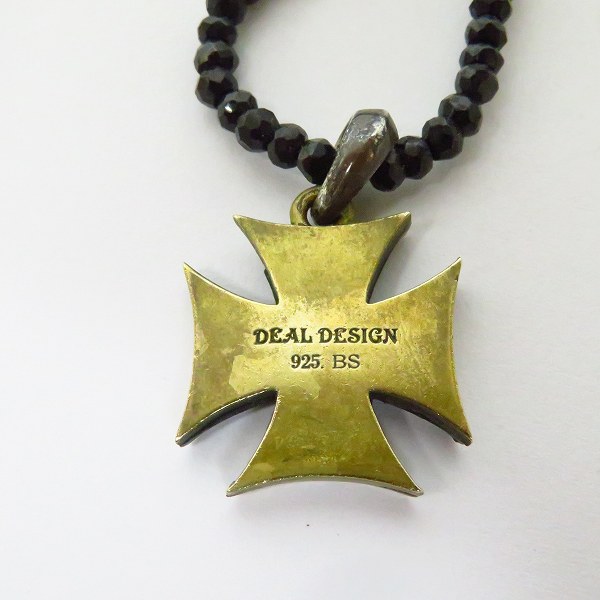 実際に弊社で買取させて頂いたDEAL DESIGN/ディールデザイン リムーブ クロス ブラックロック オニキス ネックレス ペンダント SV925の画像 2枚目