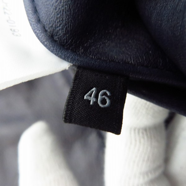 実際に弊社で買取させて頂いたLITHIUM HOMME/リチウム オム カウレザー シングルライダース ジャケット/46の画像 3枚目