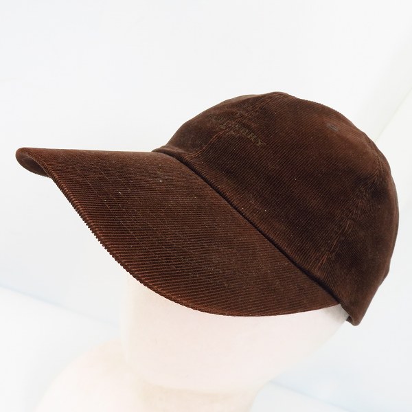 実際に弊社で買取させて頂いたBURBERRY LONDON/バーバリー ロゴ 刺繍  コーデュロイ キャップ