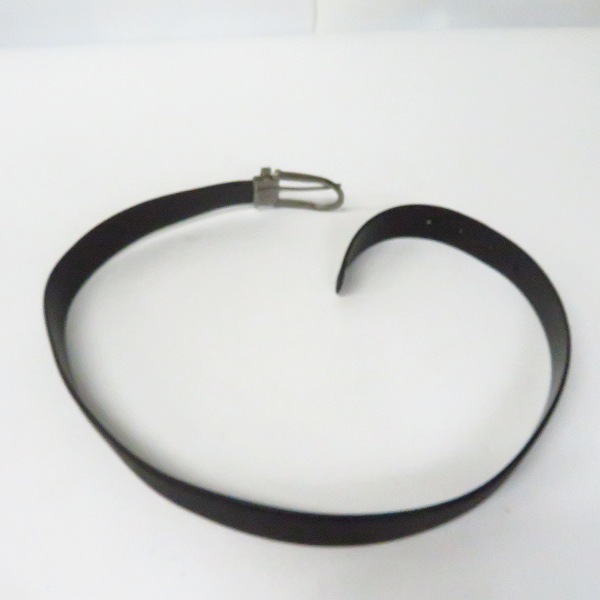 実際に弊社で買取させて頂いたdunhill/ダンヒル レザー ベルト バックル ブラック/シルバーの画像 5枚目