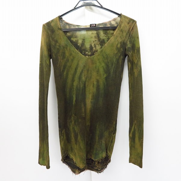 実際に弊社で買取させて頂いたLGB/ルグランブルー ムラ染めVネックカットソー