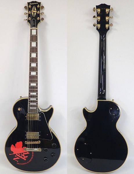 実際に弊社で買取させて頂いた★Epiphone/エピフォン Les Paul Custom/レスポール カスタム ギブソンヘッド 日本製 ギグケース付の画像 1枚目