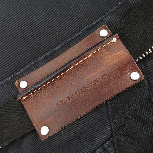 実際に弊社で買取させて頂いたDRIES VAN NOTEN/ドリスヴァンノッテン ブラックデニムパンツ/29の画像 2枚目