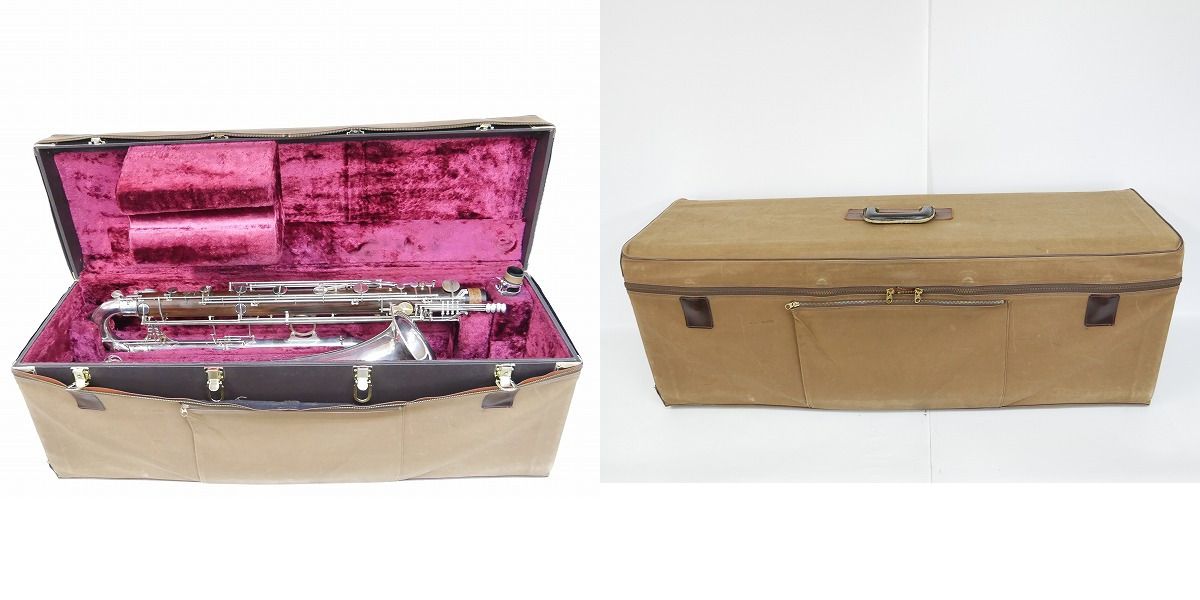実際に弊社で買取させて頂いた★H.SELMER/セルマー コントラバス クラリネット マウスピース/ハードケース付きの画像 9枚目