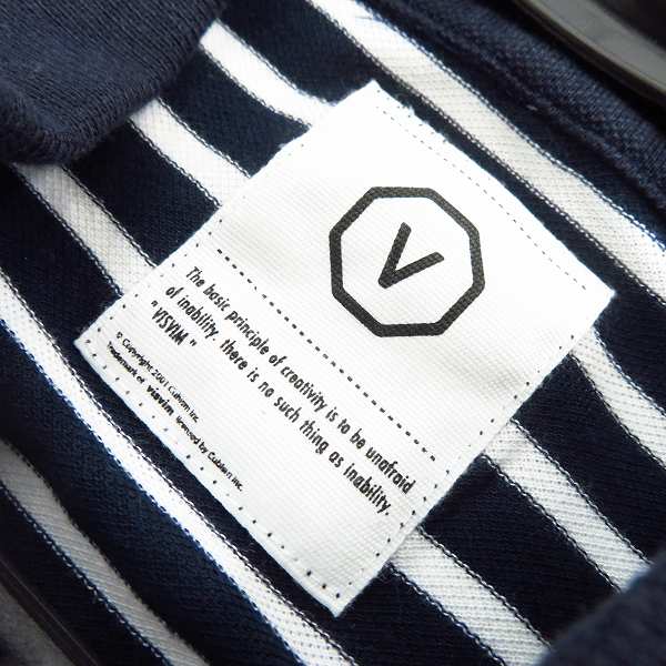 実際に弊社で買取させて頂いたvisvim/ビズビム ボーダー柄 ロングスリーブ/長袖 ポロシャツの画像 2枚目