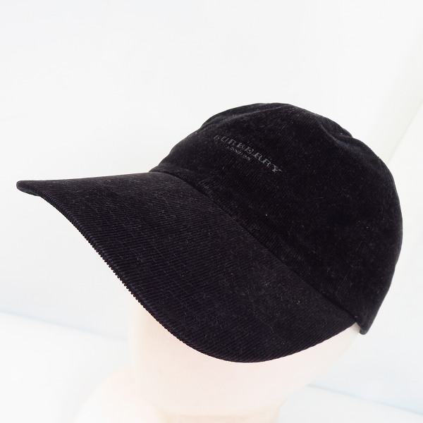 実際に弊社で買取させて頂いたBURBERRY LONDON/バーバリー ロゴ 刺繍  コーデュロイ キャップ