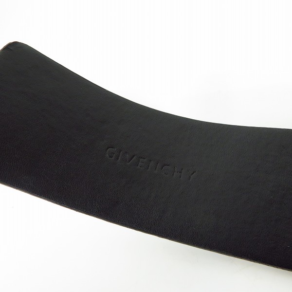 実際に弊社で買取させて頂いたGIVENCHY/ジバンシイ スター/星 スタッズ レザーベルト ブラック/黒の画像 1枚目