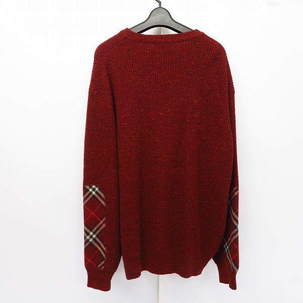 実際に弊社で買取させて頂いたBurberry LONDON/バーバリー ロンドン ノバチェック ニット/セーター BBT11-302/Lの画像 1枚目