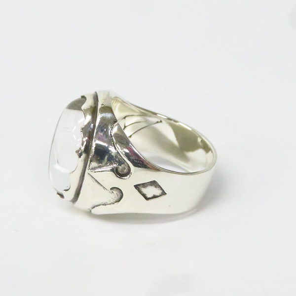 実際に弊社で買取させて頂いたCRAZY PIG/クレイジーピッグ LARGE CRYSTAL SKULL/クリスタル スカル リング #137/19号の画像 2枚目