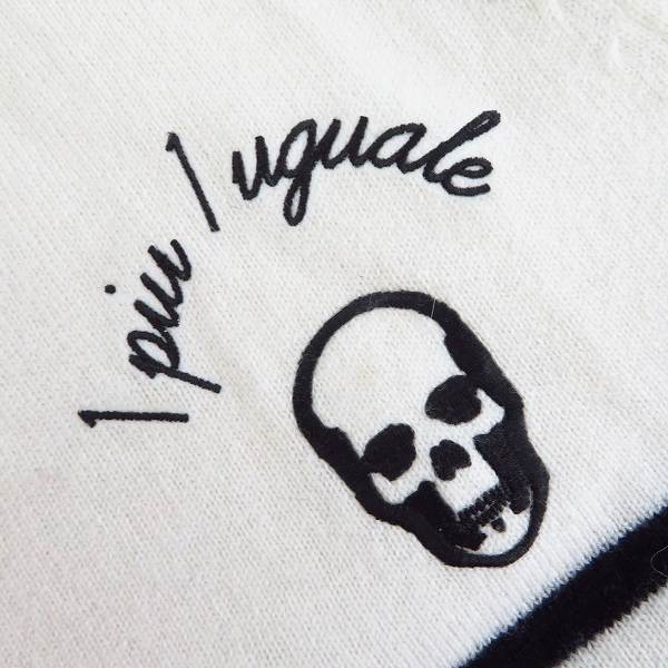 実際に弊社で買取させて頂いたウノピュウノウグァーレトレ×ルシアンペラフィネ カシミヤ100％ ボーダー柄 Vネックセーター/Lの画像 2枚目