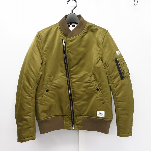 実際に弊社で買取させて頂いたCRIMIE/クライミー  裏地チェック ナイロン ミリタリー MA-1ジャケット C1E5-JK17/M