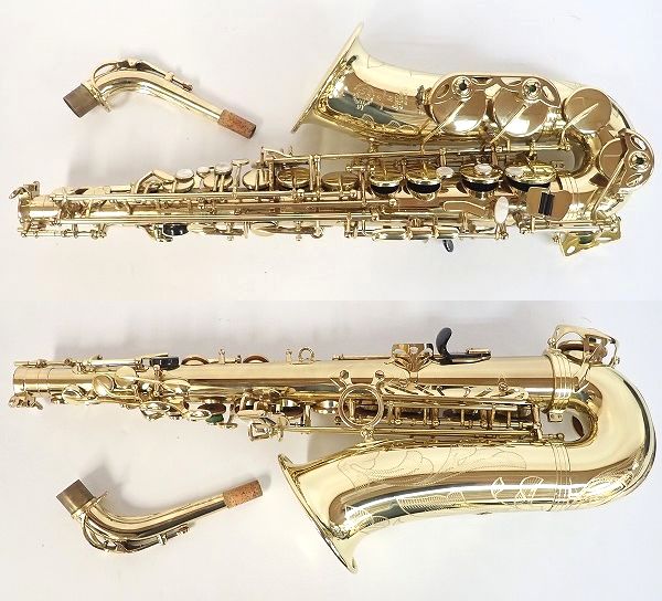 実際に弊社で買取させて頂いた★SELMER/セルマー アルトサックス SA80/Super Action 80 SERIE Ⅱ/シリーズ2 彫刻有り 57万台 ハードケース付の画像 1枚目