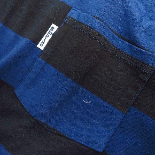 実際に弊社で買取させて頂いたBLUE BLUE/ブルーブルー 半袖シャツ/長袖 ボーダーTシャツ/チェックシャツ Size：2  3点セットの画像 7枚目