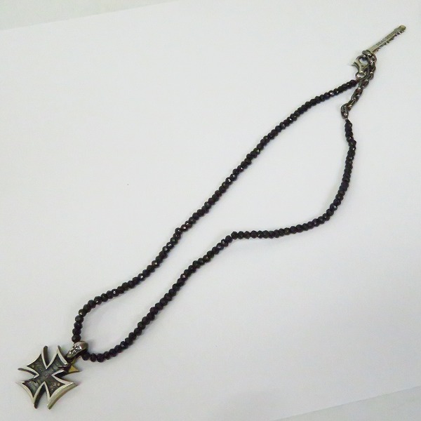 実際に弊社で買取させて頂いたDEAL DESIGN/ディールデザイン リムーブ クロス ブラックロック オニキス ネックレス ペンダント SV925の画像 7枚目