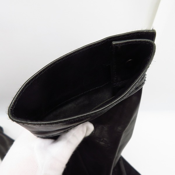 実際に弊社で買取させて頂いたBACKLASH/バックラッシュ カーフレザースリーブ切替デニムジャケット 1104-06b/Mの画像 7枚目