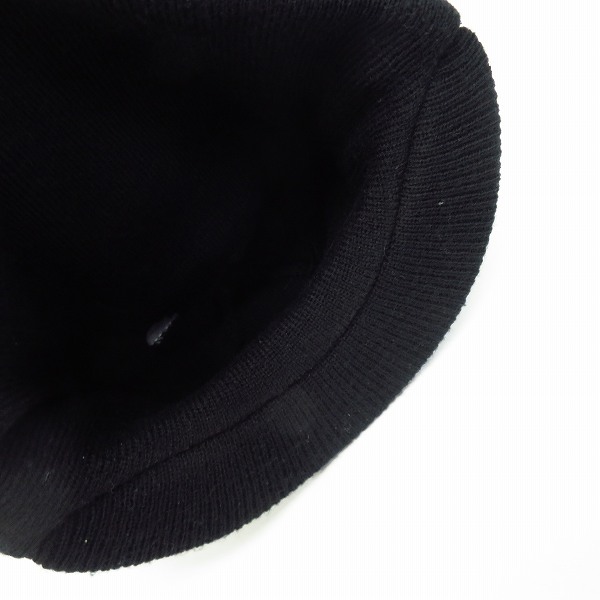 実際に弊社で買取させて頂いたFILA/フィラ Dickies/ディッキーズ ロゴ刺繍 ブルー/ブラック ビーニー/ニット帽 2点セットの画像 3枚目