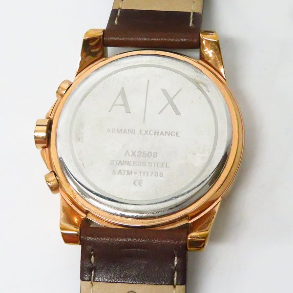 実際に弊社で買取させて頂いたARMANI EXCHANGE/アルマーニエクスチェンジ  腕時計 クォーツ AX2508【動作未確認】の画像 3枚目