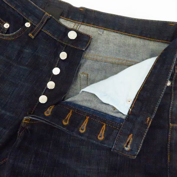 実際に弊社で買取させて頂いたDior HOMME/ディオールオム 09AW インディゴデニムパンツ W33の画像 4枚目