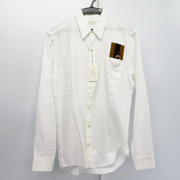 実際に弊社で買取させて頂いた【未使用】DRIES VAN NOTEN/ドリスヴァンノッテン ワッペン 3 コットンシャツ/46