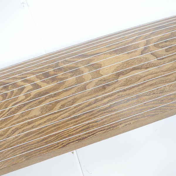 実際に弊社で買取させて頂いた★琴/箏 13弦  玉縁包み柏葉 くり甲 綾杉彫り 和楽器の画像 3枚目