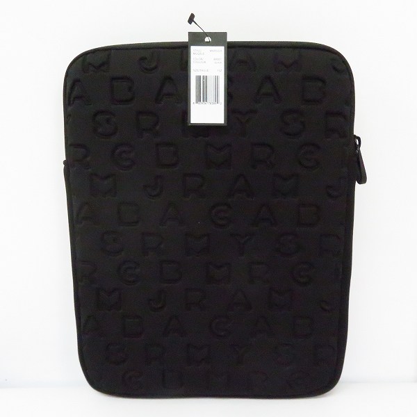 実際に弊社で買取させて頂いた【未使用】MARC BY MARC JACOBS/マークバイマークジェイコブス PC タブレットケース ブラック M6PE024の画像 1枚目