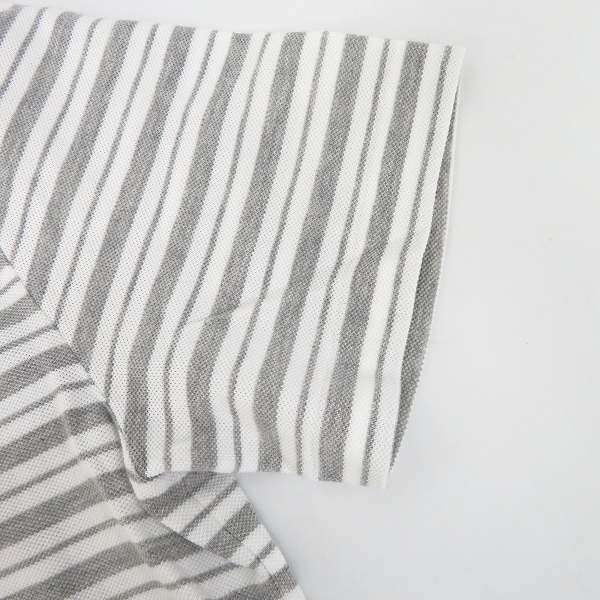 実際に弊社で買取させて頂いたLACOSTE/ラコステ 鹿の子コットン ボーダー ポロシャツ PH2047/DH2017/FR4 2点セットの画像 5枚目