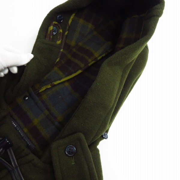 実際に弊社で買取させて頂いたMARC BY MARC JACOBS/マークバイマークジェイコブス 袖レザーダッフルコート M4001659/Ｓの画像 9枚目