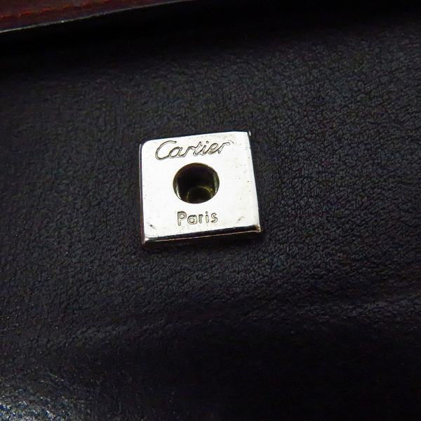 実際に弊社で買取させて頂いたCartier/カルティエ マストライン レザー コインケース/小銭入れ ブラックの画像 6枚目