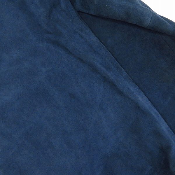 実際に弊社で買取させて頂いたACANTHUS/アカンサス 山羊スウェードレザージャケット/ネイビー/L1305/Mの画像 5枚目