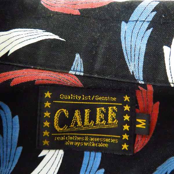 実際に弊社で買取させて頂いたCALEE/キャリー  オープンカラー 総柄 長袖 シャツ/Ｍの画像 2枚目
