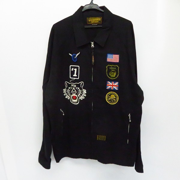 実際に弊社で買取させて頂いたNEIGHBORHOOD/ネイバーフッド FLXX.LM/C-JKT ジップアップジャケット 刺繍 102BRNH-JKM02/XLの画像 0枚目