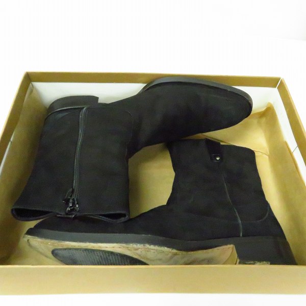 実際に弊社で買取させて頂いたBUCCHUS/バッカス レザー サイドジップ ブーツ/ブラック 40の画像 7枚目