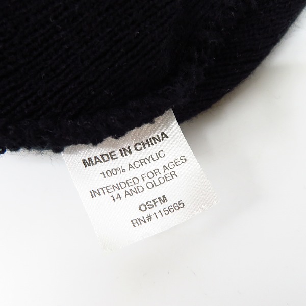 実際に弊社で買取させて頂いたFILA/フィラ Dickies/ディッキーズ ロゴ刺繍 ブルー/ブラック ビーニー/ニット帽 2点セットの画像 5枚目