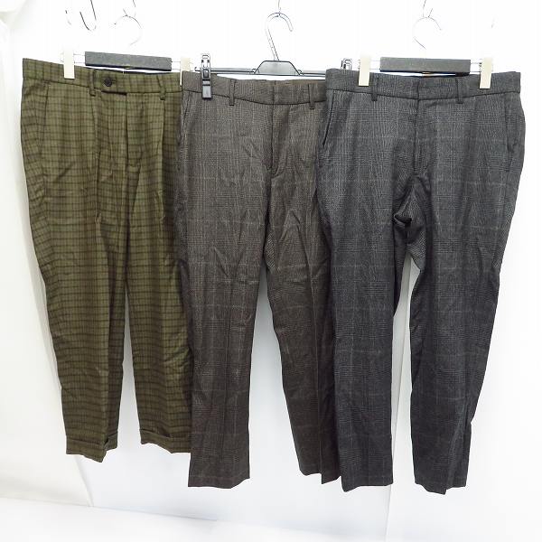 実際に弊社で買取させて頂いたEDIFICE/エディフェス スラックスパンツ/イージーパンツ /44/M 3点セット