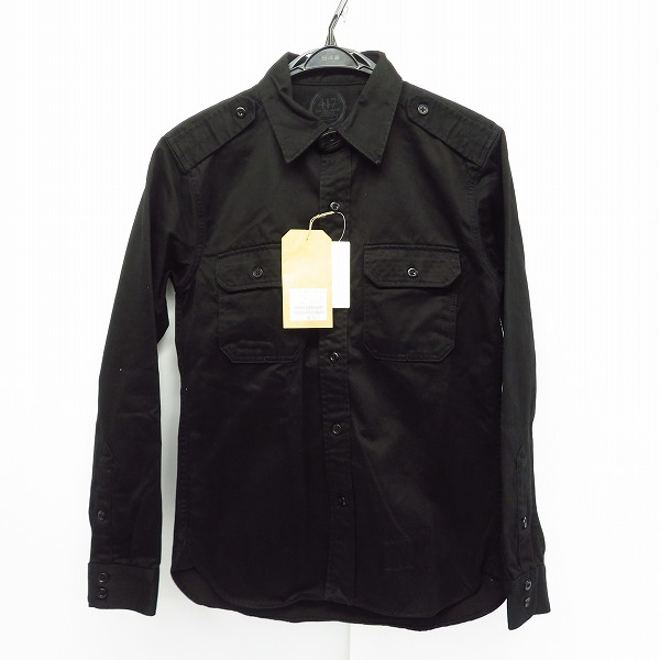 実際に弊社で買取させて頂いた【未使用】417 by EDIFICE/エディフィス 台襟レザーミリタリーシャツ/S