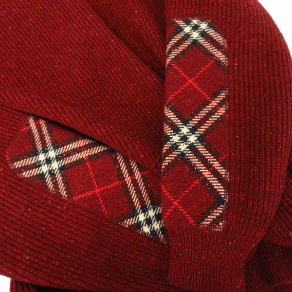 実際に弊社で買取させて頂いたBurberry LONDON/バーバリー ロンドン ノバチェック ニット/セーター BBT11-302/Lの画像 5枚目